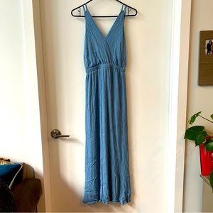 Lulus Lost In Paradise Light Blue Maxi Dress